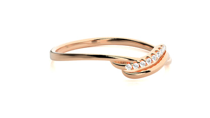 Wave Elegance Diamond Ring