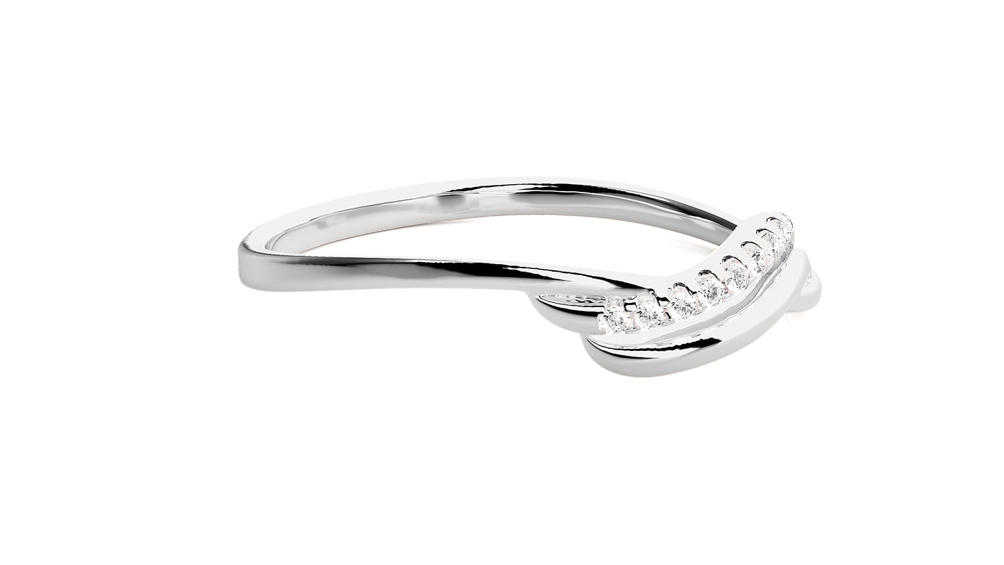 Wave Elegance Diamond Ring