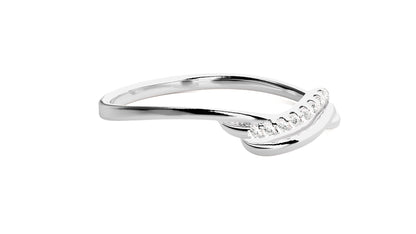 Wave Elegance Diamond Ring