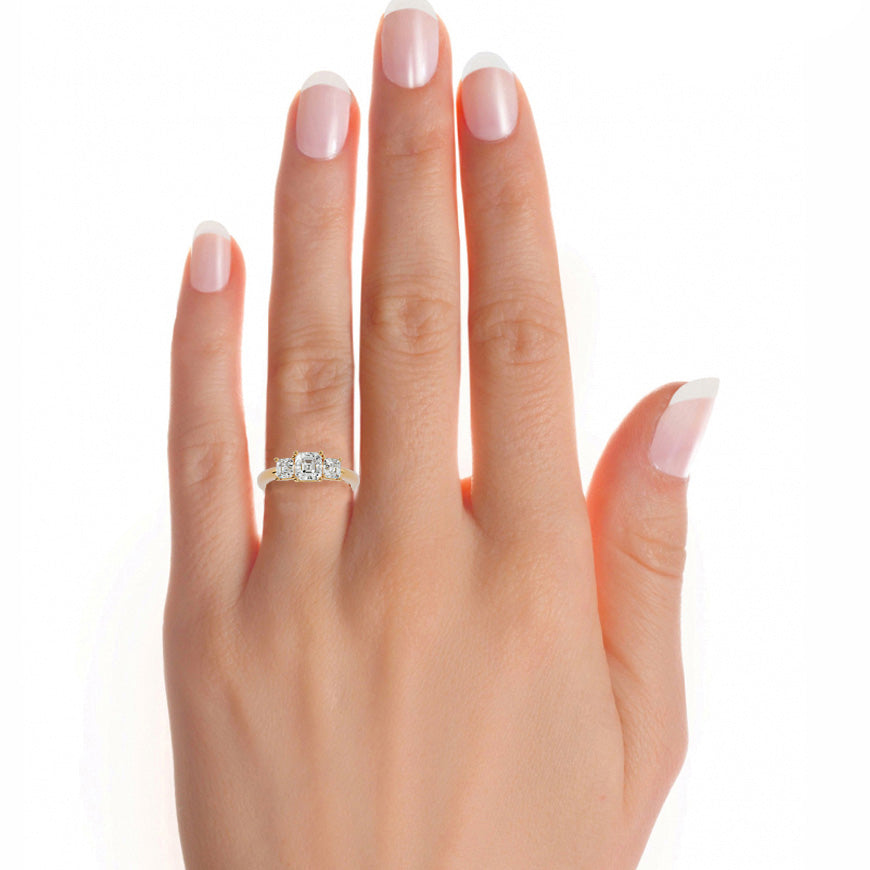 Eterna Three-Stone Diamond Ring