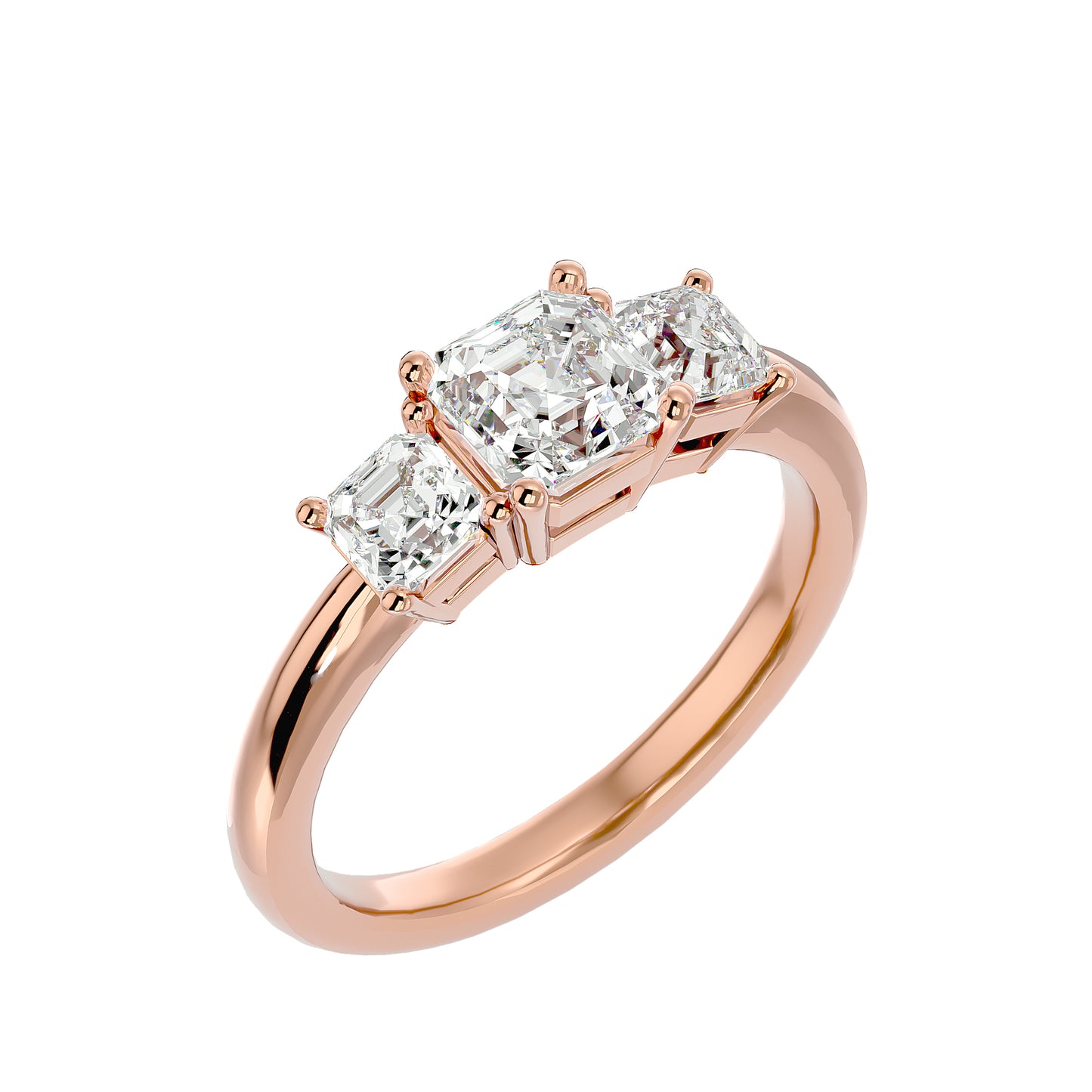 Eterna Three-Stone Diamond Ring
